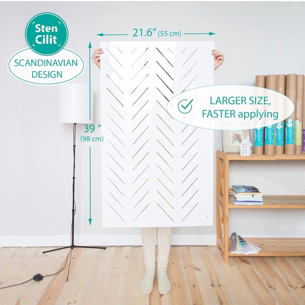 NEW Stencil | Large 2 Piece | DIY Painting Wall Art | Accent Wall